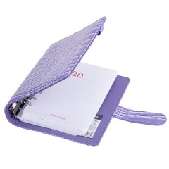 Ежедневник-органайзер недатированный B6 150x190 мм BRAUBERG "Comodo", под кожу, 160 л., сиреневый, 116208 - фото 6