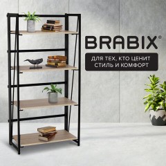 Стеллаж на металлокаркасе BRABIX "LOFT SH-001", 600х300х1250 мм, складной, цвет дуб натуральный, 641230 Стеллаж на металлокаркасе BRABIX "LOFT SH-001", 600х300х1250 мм, складной, цвет дуб натуральный, 641230 - фото 16