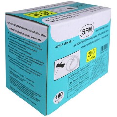 Иглы-бабочки для вливания в малые вены SFM 0,9 х 19 - 20G, КОМПЛЕКТ 100 штук, LUER - фото 8