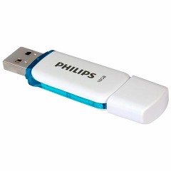 Флеш-диск 16 GB PHILIPS SNOW, разъем USB 2.0, синий, FM16FD70B/97 Флеш-диск 16 GB PHILIPS SNOW, разъем USB 2.0, синий, FM16FD70B/97 - фото 2