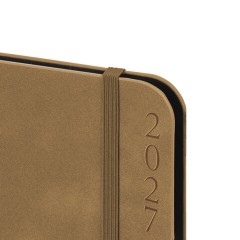 Ежедневник датированный 2027, А5, 151х213 мм, BRAUBERG "Note", под кожу, держатель для ручки, бежевый, 118086 - фото 3