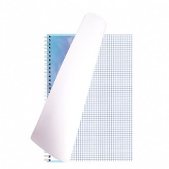 Тетрадь А4, 80 л., BRAUBERG, гребень, клетка, глянцевый лак, "CLOUD", 404053 - фото 3