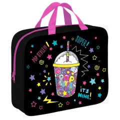 Папка на молнии с ручками BRAUBERG А4, 1 отделение, полиэстер, 80 мм, "Pop style", 271480