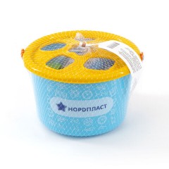 Игра-сортер дидактическая "Ведерко-сортер", пластиковая, 12 формочек, НОРДПЛАСТ, 310 - фото 2