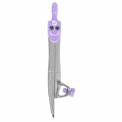 Готовальня BRAUBERG SCHOOL KIT, 11 предметов, циркуль 115 мм, циркуль 125 мм, чертежные принадлежности, лавандовый цвет, 210714 - фото 13