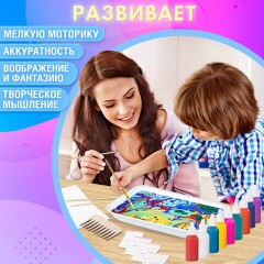 ЭБРУ набор для рисования на воде 9 цветов по 20 мл (60 картин), лоток А4, BRAUBERG HOBBY, 665355 ЭБРУ набор для рисования на воде 9 цветов по 20 мл (60 картин), лоток А4, BRAUBERG HOBBY, 665355 - фото 11
