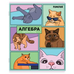Тетради предметные, КОМПЛЕКТ 12 ПРЕДМЕТОВ, 48 л., TWIN-лак, FUNSTER (ФАНСТЕР), МЕМНЫЕ КОТЫ, 405604 - фото 13