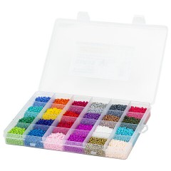 Набор для создания бижутерии и украшений из бисера BEADS SET, 6000 элементов, 24 вида, BRAUBERG KIDS, 664696 Набор для создания бижутерии и украшений из бисера BEADS SET, 6000 элементов, 24 вида, BRAUBERG KIDS, 664696 - фото 4