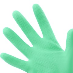 Перчатки VILEDA PROFESSIONAL многоцелевые латексные, МНОГОРАЗОВЫЕ, х/б напыление, ПРОЧНЫЕ, M (средний), зеленый, 174363 - фото 12