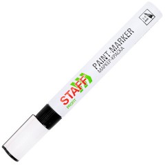 Маркер-краска лаковый (paint marker) 2-4 мм, ЧЕРНЫЙ, НИТРО-ОСНОВА, STAFF PROFIT, для любых поверхностей, 152578 - фото 5