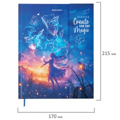 Дневник 1-11 класс 48 л., твердый, BRAUBERG, матовая ламинация, магнитный клапан, закладка-ляссе, с подсказом, "Magic", 107243 - фото 2