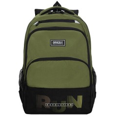 Рюкзак GRIZZLY школьный, анатомическая спинка, 2 отделения, для мальчиков, "RUN", хаки, 45х32х23 см, RU-530-6/3 Рюкзак GRIZZLY школьный, анатомическая спинка, 2 отделения, для мальчиков, "RUN", хаки, 45х32х23 см, RU-530-6/3 - фото 2