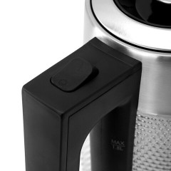 Чайник электрический SONNEN KT-1809, 1,8л, 2200 Вт, термостойкое стекло текстура ромб, внутренняя подсветка синяя, нержавеющая сталь, 455142 - фото 5