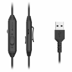 Наушники с микрофоном (гарнитура) A4TECH Fstyler FH100U, проводные, 2 м, USB, черные, 1774509 Наушники с микрофоном (гарнитура) A4TECH Fstyler FH100U, проводные, 2 м, USB, черные, 1774509 - фото 4