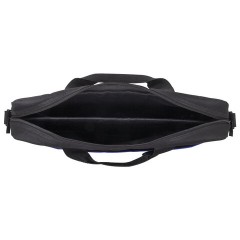 Сумка портфель BRAUBERG PRACTICAL с отделением для ноутбука 15,6", Blue line, черная, 29х40х7 см, 272603 - фото 9
