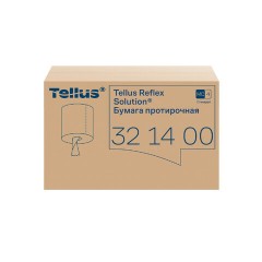 Бумага протирочная с центральной вытяжкой 270 метров, Tellus/TORK Reflex (M4) 1-слойная, КОМПЛЕКТ 6 рулонов, 321400 - фото 3