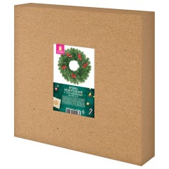 Венок новогодний, диаметр 42 см "Красные ягодки", с декором, литой ПЭТ, ЗОЛОТАЯ СКАЗКА, 592517 - фото 6