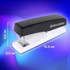 Степлер №24/6, 26/6 BRAUBERG "STYLE MAX", до 30 листов, черный, 272749 - фото 14