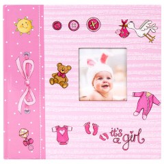 Фотоальбом BRAUBERG "It's a girl" на 200 фото 10х15 см, твердая обложка, бумажные страницы, бокс, розовый, 391145 Фотоальбом BRAUBERG "It's a girl" на 200 фото 10х15 см, твердая обложка, бумажные страницы, бокс, розовый, 391145 - фото 2
