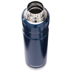 Термос 1 л, BOOMHOUSE (БУМХАУС) DARKBLUE, нержавеющая сталь SUS304, молотковая эмаль, крышка/кружка, синий, 700310 - фото 6