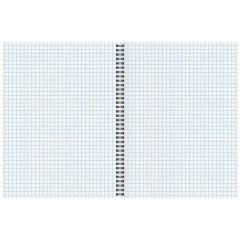 Тетрадь А5, 96 л., ОФИСМАГ, гребень, клетка, обложка картон, БОРДОВАЯ, 405638 - фото 2