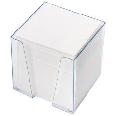 Блок для записей в боксе, 9х9х9 см, плотность 80 г/м2, белизна 95-98%, BRAUBERG, 122223 - фото 2