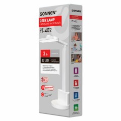 Настольная лампа / светильник беспроводная SONNEN PT-402, органайзер, USB, LED, 3 Вт, 3 режима, 238782 - фото 16
