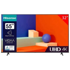 Телевизор HISENSE 55A6K, 55" (139 см), 3840x2160, 4K, 16:9, Vidaa, Wi-Fi, черный - фото 4