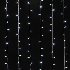 Электрогирлянда-занавес комнатная "Штора" 3х2 м, 144 LED, холодный белый свет, 220 V, ЗОЛОТАЯ СКАЗКА, 591351 Электрогирлянда-занавес комнатная "Штора" 3х2 м, 144 LED, холодный белый свет, 220 V, ЗОЛОТАЯ СКАЗКА, 591351 - фото 2