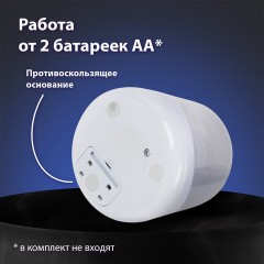 Точилка электрическая BRAUBERG DOUBLE BLADE WHITE, двойное лезвие, питание от 2 батареек, 271337 - фото 14