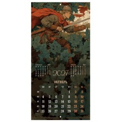 Календарь настенный перекидной 2027 г., BRAUBERG, 12 листов, 28,5х57 см, "Русские сказки", 118419 - фото 14