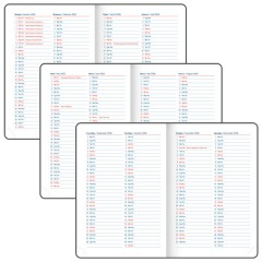 Ежедневник датированный 2026 А5 148х218 мм, GALANT "Ritter", под кожу, бордовый, 117493 - фото 7