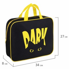 Папка на молнии с ручками BRAUBERG А4, 1 отделение, полиэстер, 80 мм, "Dark cat", 272178 Папка на молнии с ручками BRAUBERG А4, 1 отделение, полиэстер, 80 мм, "Dark cat", 272178 - фото 7