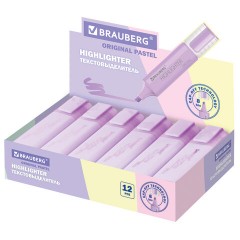 Текстовыделитель BRAUBERG "ORIGINAL PASTEL", ЛАВАНДОВЫЙ, линия 1-5 мм, 151695 - фото 10
