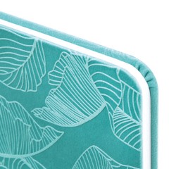 Еженедельник датированный 2026 МАЛЫЙ ФОРМАТ 95х155 мм, А6, BRAUBERG "Foliage", под кожу, бирюза, 117197 - фото 4