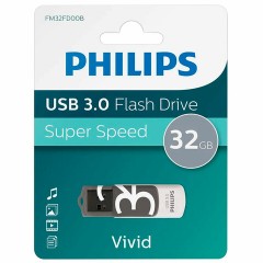 Флеш-диск 32 GB PHILIPS VIVID, разъем USB 3.0, черный, FM32FD00B/97 Флеш-диск 32 GB PHILIPS VIVID, разъем USB 3.0, черный, FM32FD00B/97 - фото 3