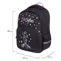 Рюкзак BRAUBERG SOFT, 2 отделения, 3 кармана, "I love coffee", СВЕТЯЩИЙСЯ, 40х31х15 см, 270611 Рюкзак BRAUBERG SOFT, 2 отделения, 3 кармана, "I love coffee", СВЕТЯЩИЙСЯ, 40х31х15 см, 270611 - фото 10