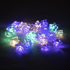 Электрогирлянда-нить комнатная 2 м, 20 LED, с насадками, вид: "Звёзды", мультицветная, на батарейках, ЗОЛОТАЯ СКАЗКА, 592477 - фото 6