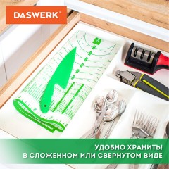 Коврик силиконовый для раскатки/запекания 46х66 см, зеленый, ПОДАРОК пластиковый нож, DASWERK, 608428 Коврик силиконовый для раскатки/запекания 46х66 см, зеленый, ПОДАРОК пластиковый нож, DASWERK, 608428 - фото 17