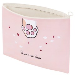 Папка для тетрадей ПИФАГОР А4, 1 отделение, ПВХ, на молнии, ассорти, "Pawesome", 32x23 см, 273829 - фото 5