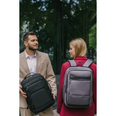 Рюкзак HEIKKI ELECT (ХЕЙКИ) универсальный, отделение для ноутбука, USB-порт, серый, 44х30х16 см, 273863 - фото 13