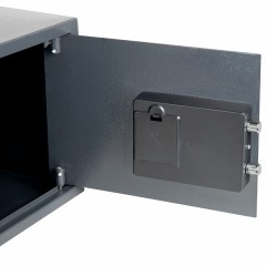 Сейф мебельный DASWERK SC-250EL (250х350х250 мм), электронный замок, графит, 291343 - фото 6