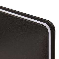 Еженедельник датированный 2026, МАЛЫЙ ФОРМАТ 95х155 мм, А6, BRAUBERG "Select", балакрон, черный, 117193 - фото 4