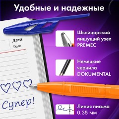 Ручки шариковые BRAUBERG "ULTRA ORANGE", СИНИЕ, НАБОР 10 штук, корпус оранжевый, узел 0,7 мм, 143571 Ручки шариковые BRAUBERG "ULTRA ORANGE", СИНИЕ, НАБОР 10 штук, корпус оранжевый, узел 0,7 мм, 143571 - фото 11
