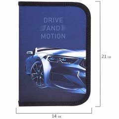 Пенал BRAUBERG с наполнением, 1 отделение, 1 откидная планка, 24 предмета, 21х14 см, "Sport car", 271527 - фото 7