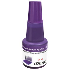 Краска штемпельная TRODAT IDEAL 7014, фиолетовая, 24 мл, на водно-глицериновой основе, 206917/219404