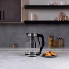 Чайник со съемным заварником TIMBERK T-EK27G02, 1,5 л, 1800 Вт, закрытый нагревательный элемент, стекло, стальной Чайник со съемным заварником TIMBERK T-EK27G02, 1,5 л, 1800 Вт, закрытый нагревательный элемент, стекло, стальной - фото 9