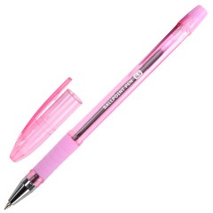 Ручка шариковая масляная с грипом "PASTEL", BRAUBERG, СИНЯЯ, стандартный узел 0,5 мм, линия письма 0,25 мм, 144488 - фото 5
