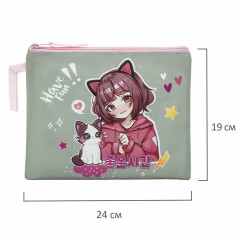 Папка для тетрадей BRAUBERG А5, 1 отделение, полиэстер, на молнии, с ручкой, "Anime friends", 272202 Папка для тетрадей BRAUBERG А5, 1 отделение, полиэстер, на молнии, с ручкой, "Anime friends", 272202 - фото 6