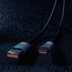 Кабель BOLD USB – Type-C 1 м, 3 А, SMARTBUY, для быстрой зарядки и передачи данных, толстый, черный, 18102, 3112BOLD-BLACK Кабель BOLD USB – Type-C 1 м, 3 А, SMARTBUY, для быстрой зарядки и передачи данных, толстый, черный, 18102, 3112BOLD-BLACK - фото 2